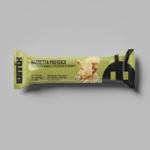 Barretta Proteica Cioccolato Bianco e Pistacchio di Bronte